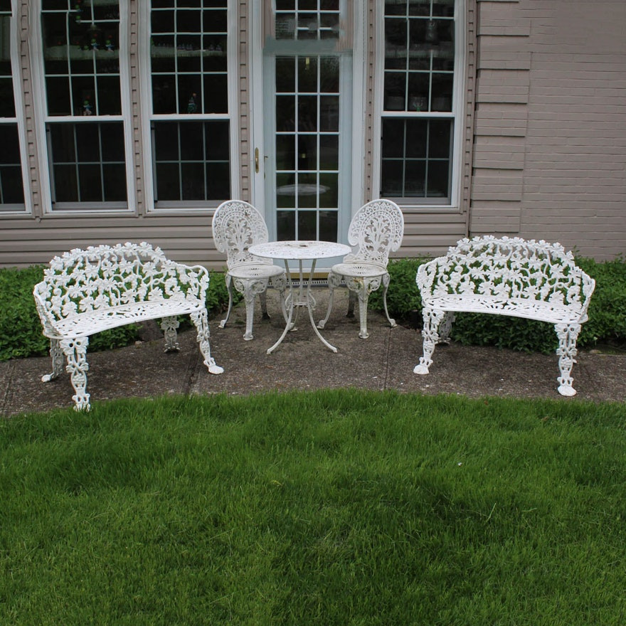 Best ideas about White Patio Furniture
. Save or Pin White Wrought Iron Patio Furniture EBTH Now.