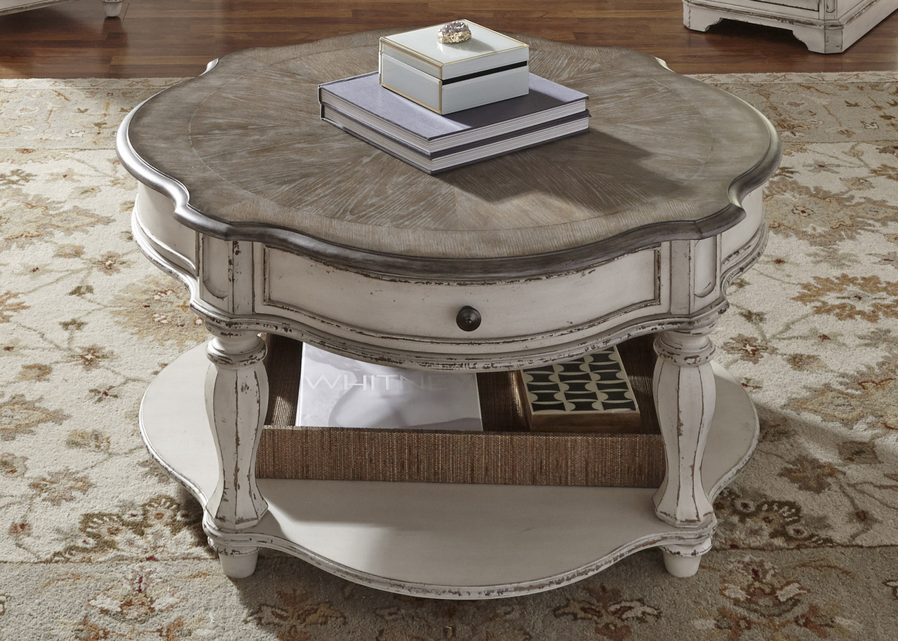 Best ideas about White Round Coffee Table
. Save or Pin Magnolia Traditional Antique White Round Coffee Table w Now.