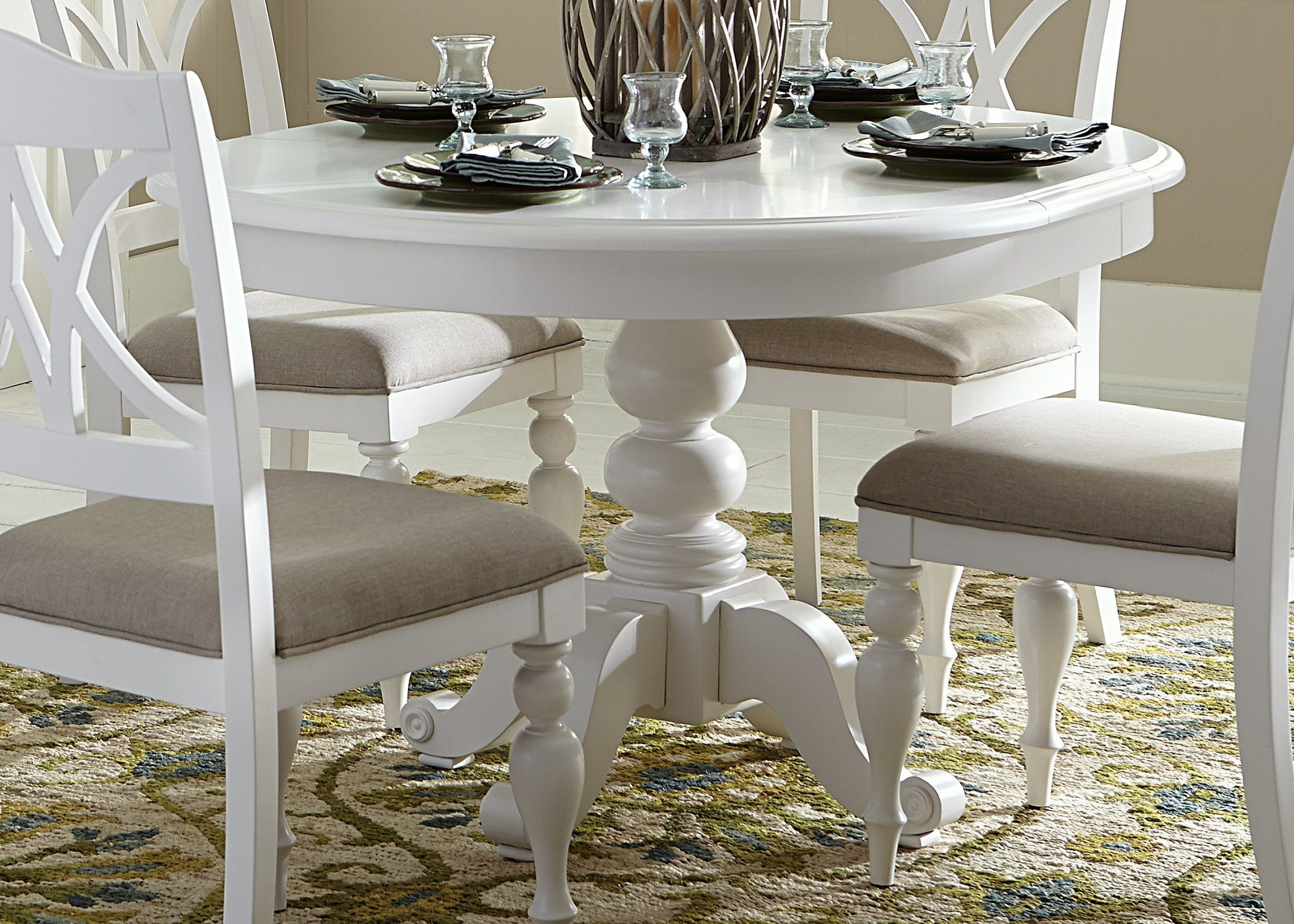 Best ideas about White Round Dining Table
. Save or Pin Summer House Oyster White Oyster White Round Pedestal Now.
