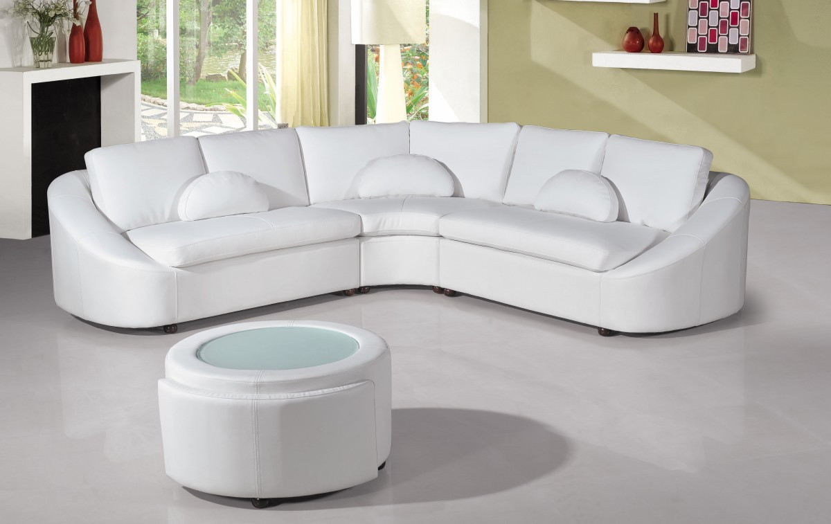 Best ideas about White Sectional Sofa
. Save or Pin 2224 Modern White Leather Sectional Sofa Now.