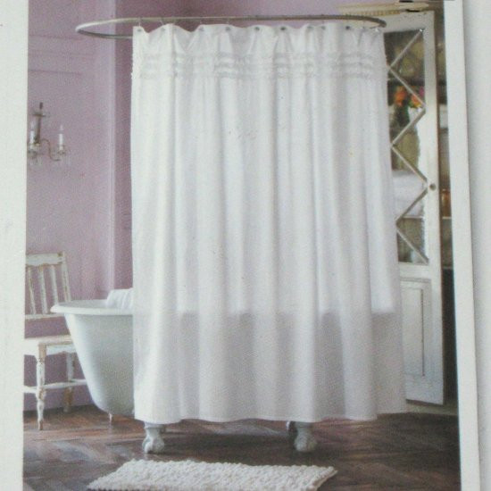Best ideas about White Shabby Chic Curtains
. Save or Pin Simply Shabby Chic WHITE RUFFLED Shower Curtain Tar Now.