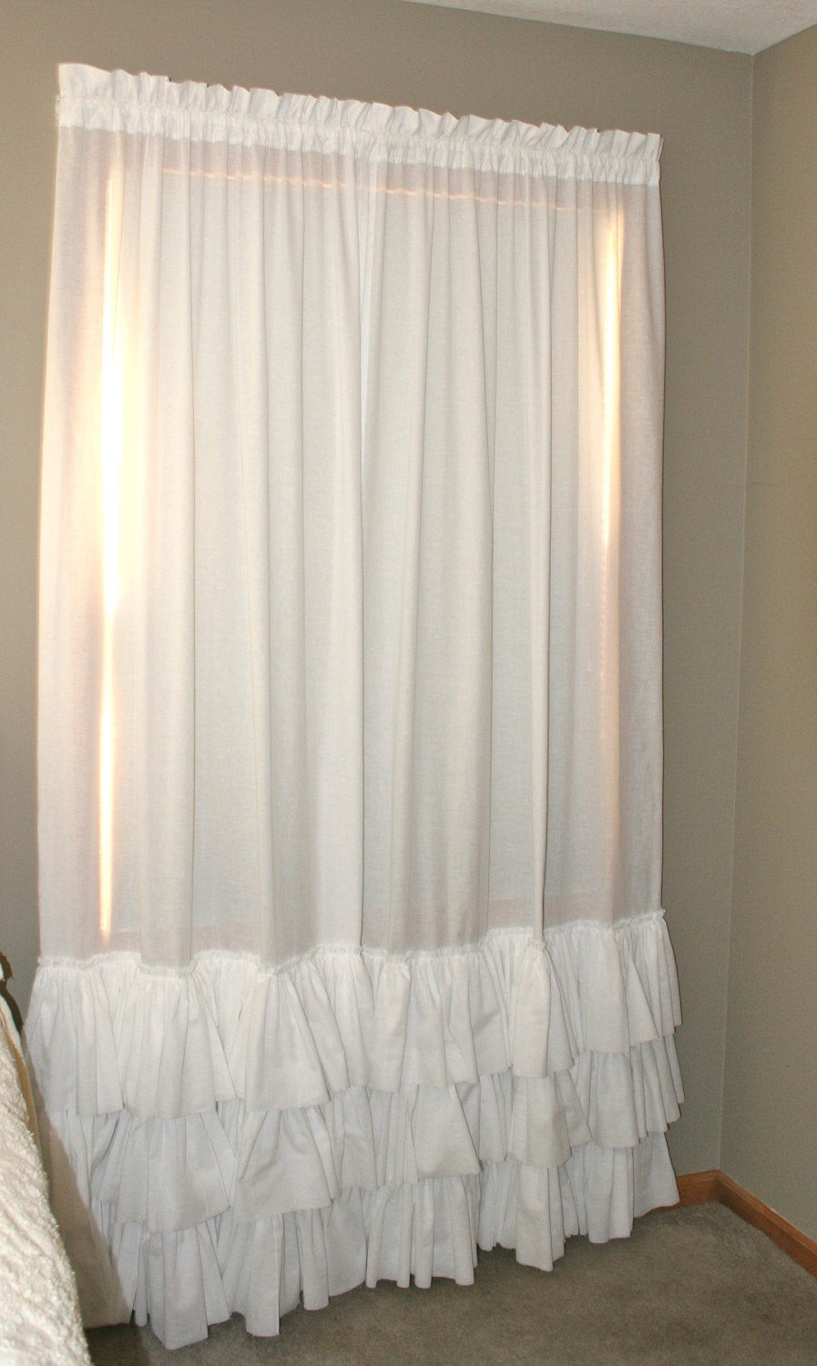 Best ideas about White Shabby Chic Curtains
. Save or Pin Ready To SHIP NoW 3 Ruffle Curtain Shabby Chic by Now.