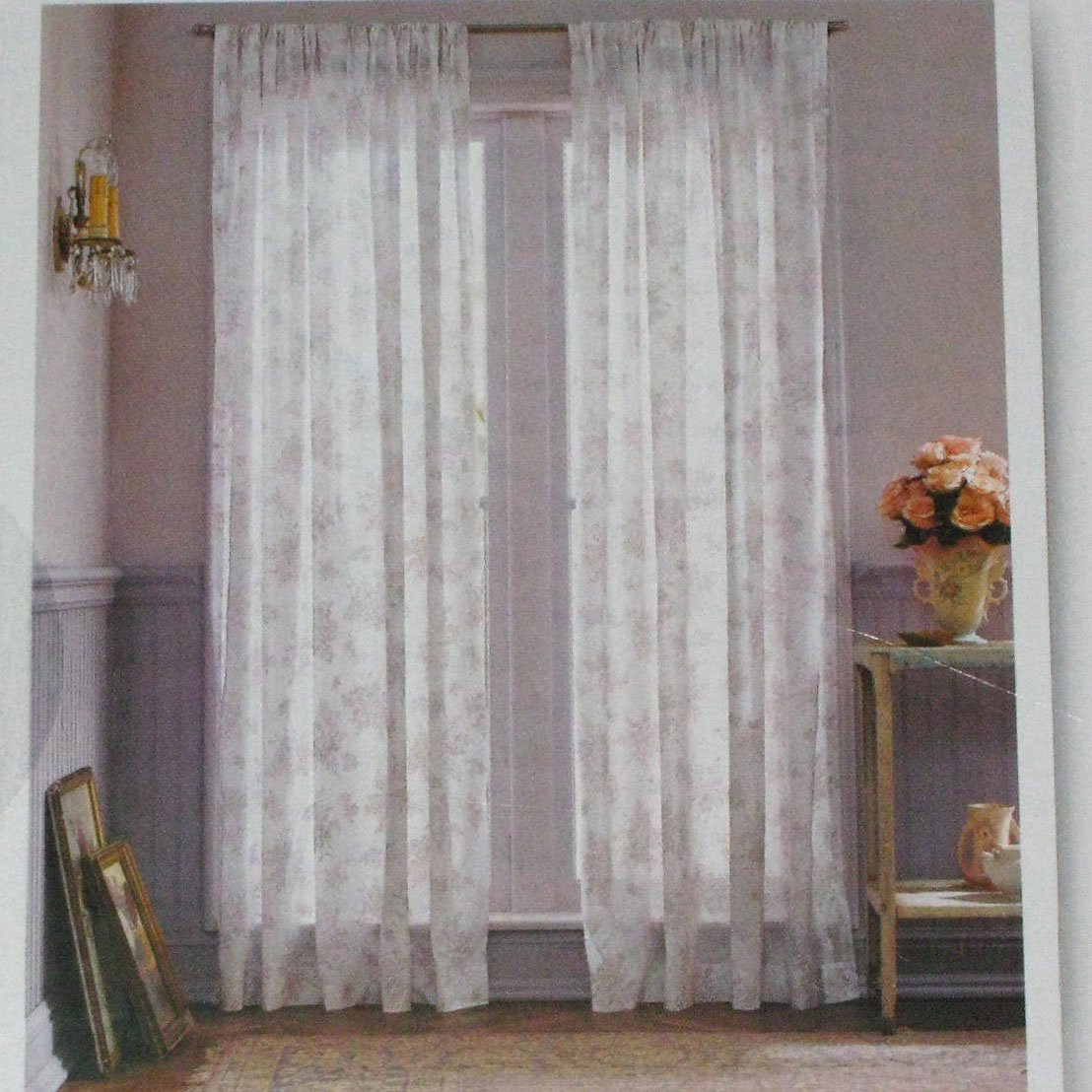 Best ideas about White Shabby Chic Curtains
. Save or Pin Simply Shabby Chic WHITE VOILE Lavender Floral Orchid Now.