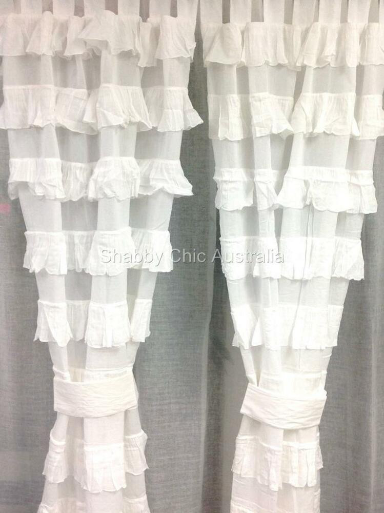 Best ideas about White Shabby Chic Curtains
. Save or Pin Shabby Girls Petticoat Ruffle Curtains Drapes Sheer White Now.