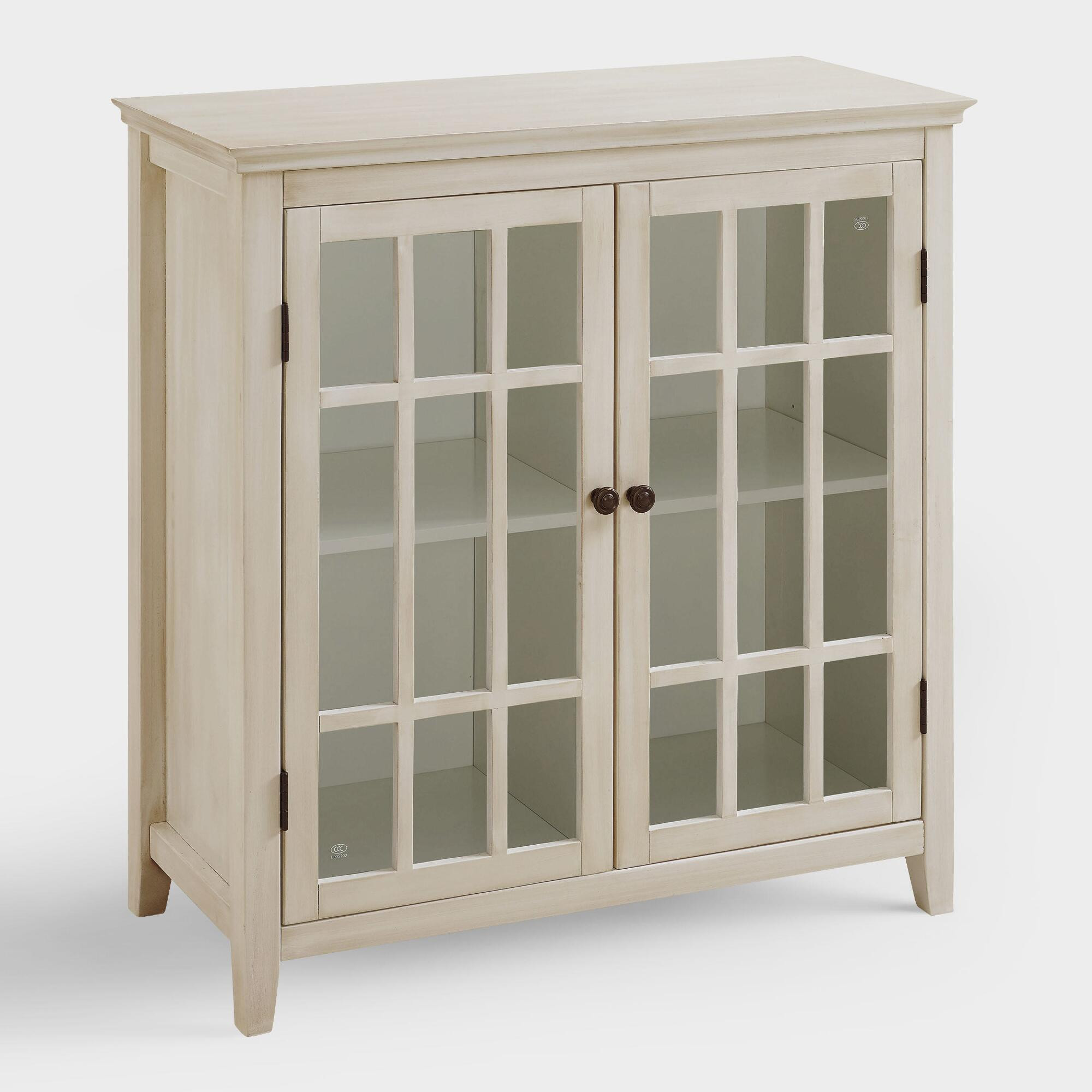 Best ideas about White Storage Cabinet With Doors
. Save or Pin Antique White Double Door Storage Cabinet Now.