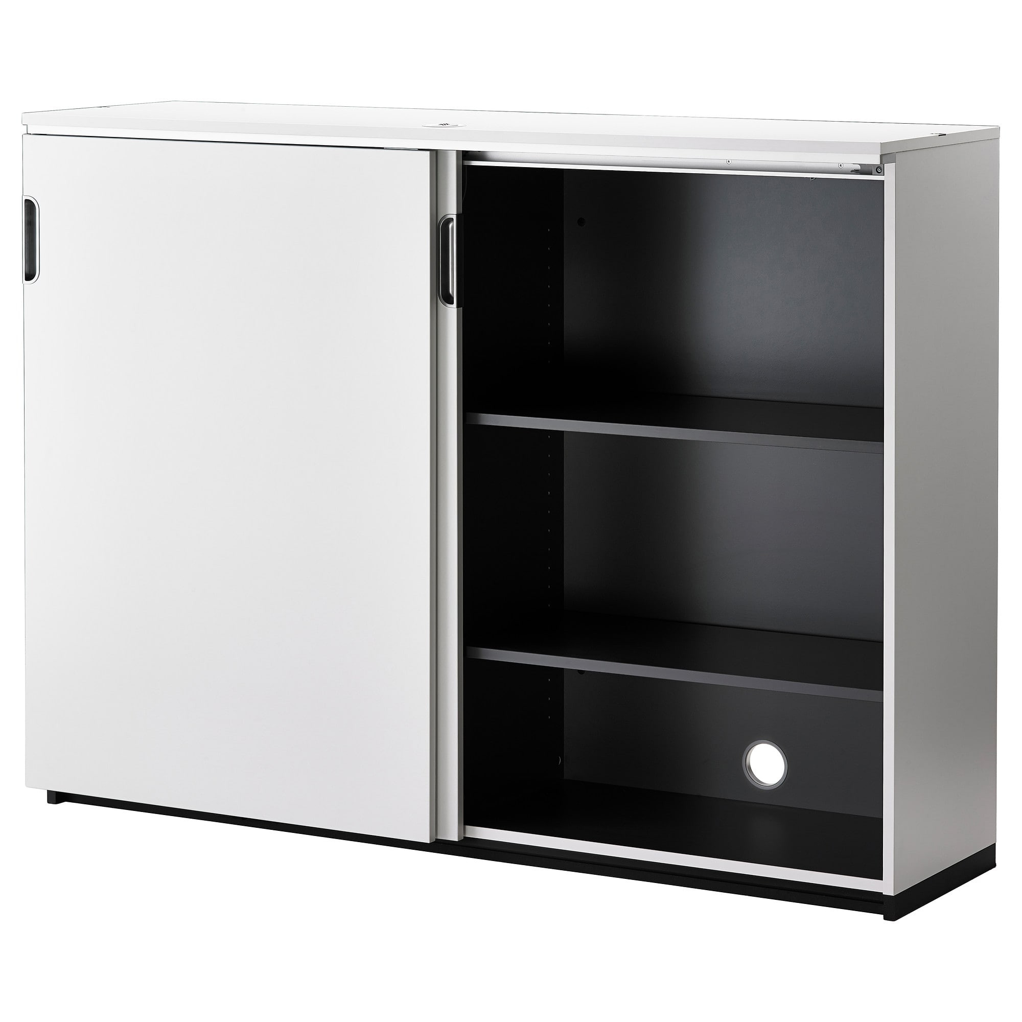 Best ideas about White Storage Cabinet With Doors
. Save or Pin GALANT Cabinet with sliding doors White 160x120 cm IKEA Now.