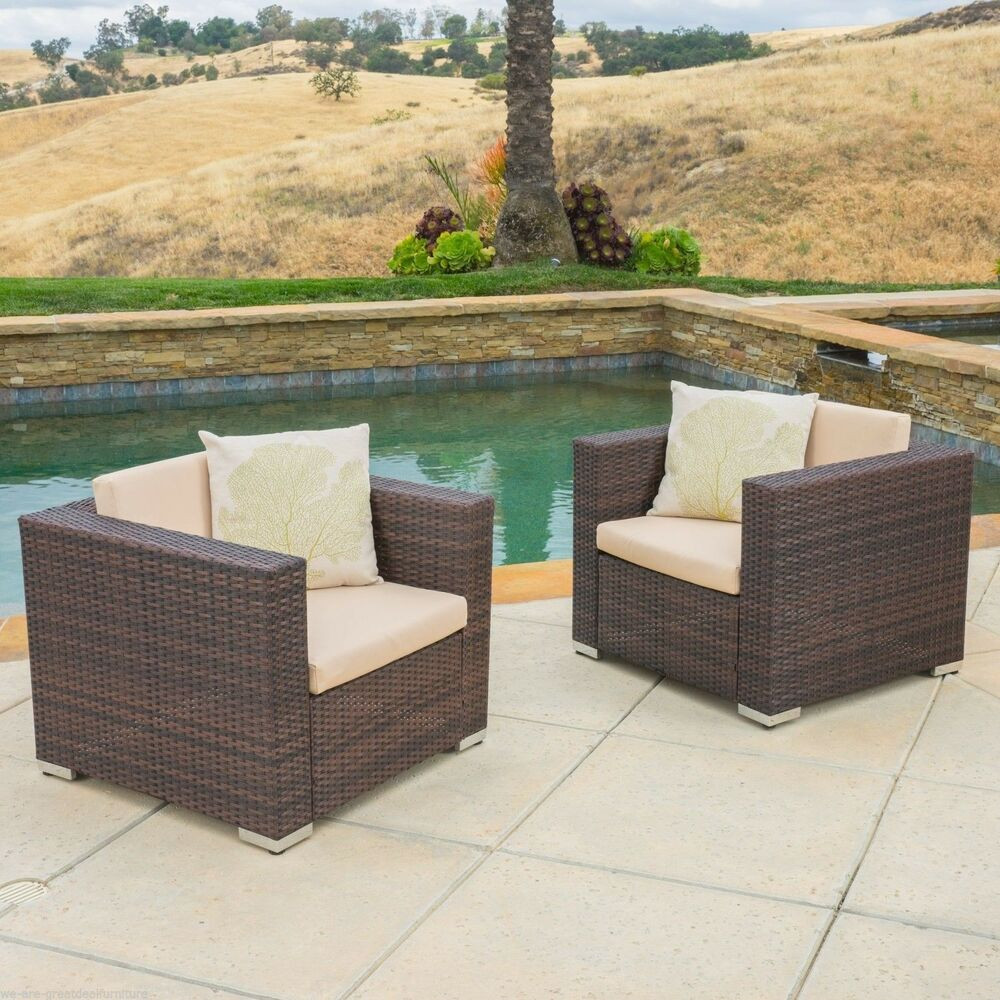 Best ideas about Wicker Patio Furniture
. Save or Pin Set of 2 Outdoor Patio Furniture Brown Wicker Sofa Club Now.