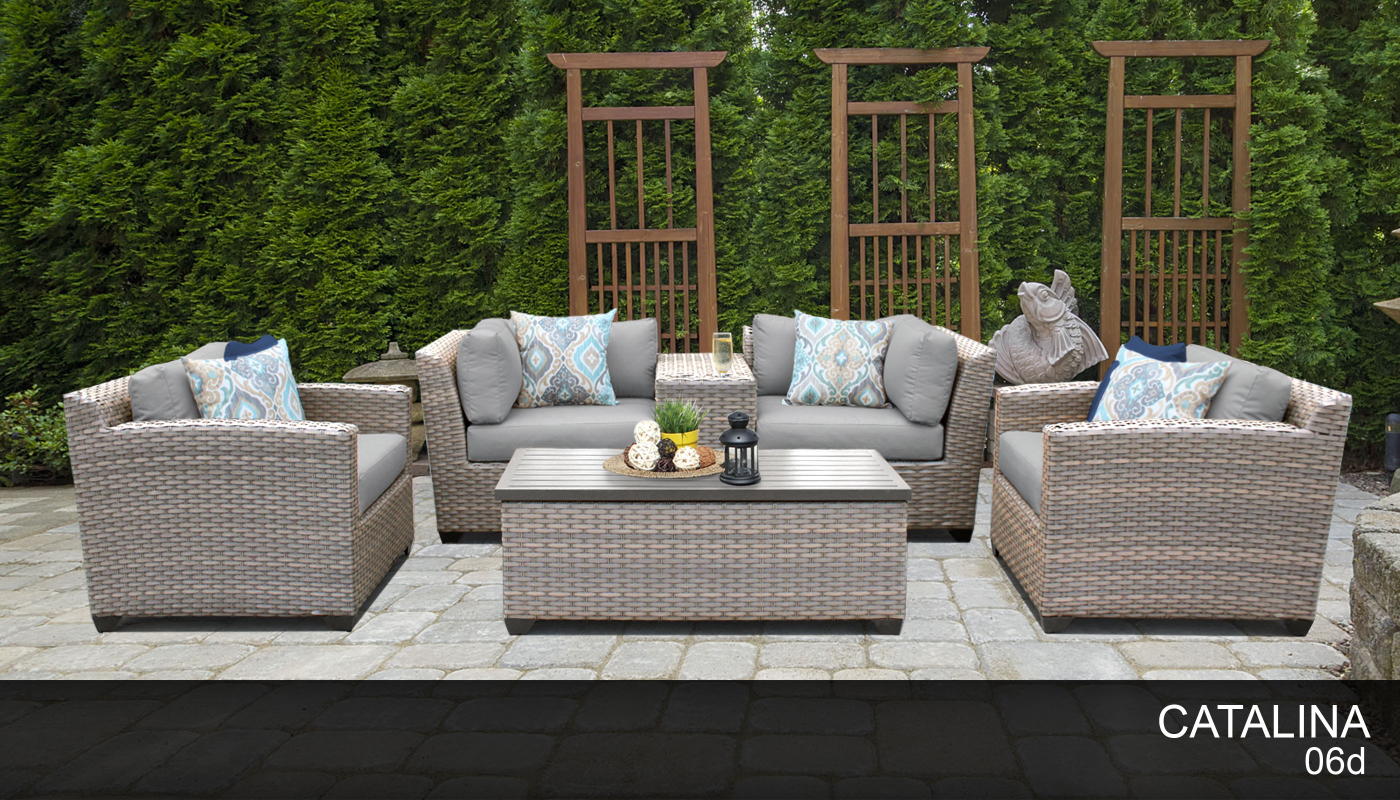 Best ideas about Wicker Patio Furniture
. Save or Pin Catalina 6 Piece Outdoor Wicker Patio Furniture Set 06d Now.