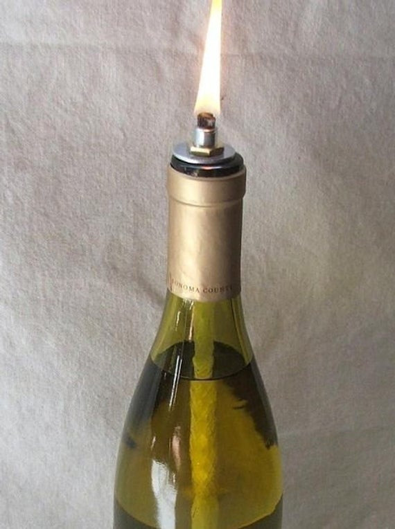 Best ideas about Wine Bottle Lamp DIY
. Save or Pin Wine bottle oil lamp DIY kit set of 2 Now.