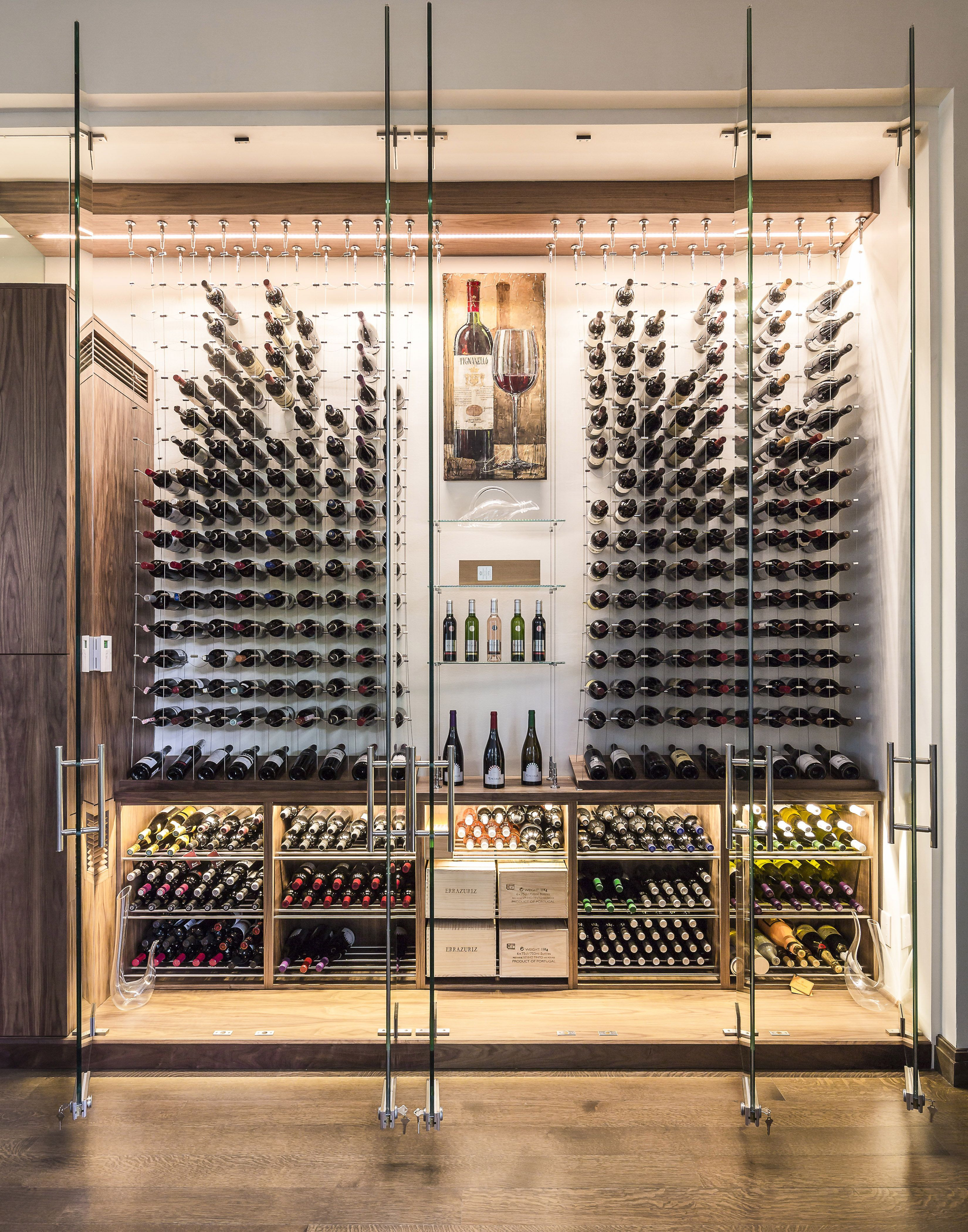 Best ideas about Wine Cellar Design
. Save or Pin Modern custom reach in wine cellar featuring the Cable Now.