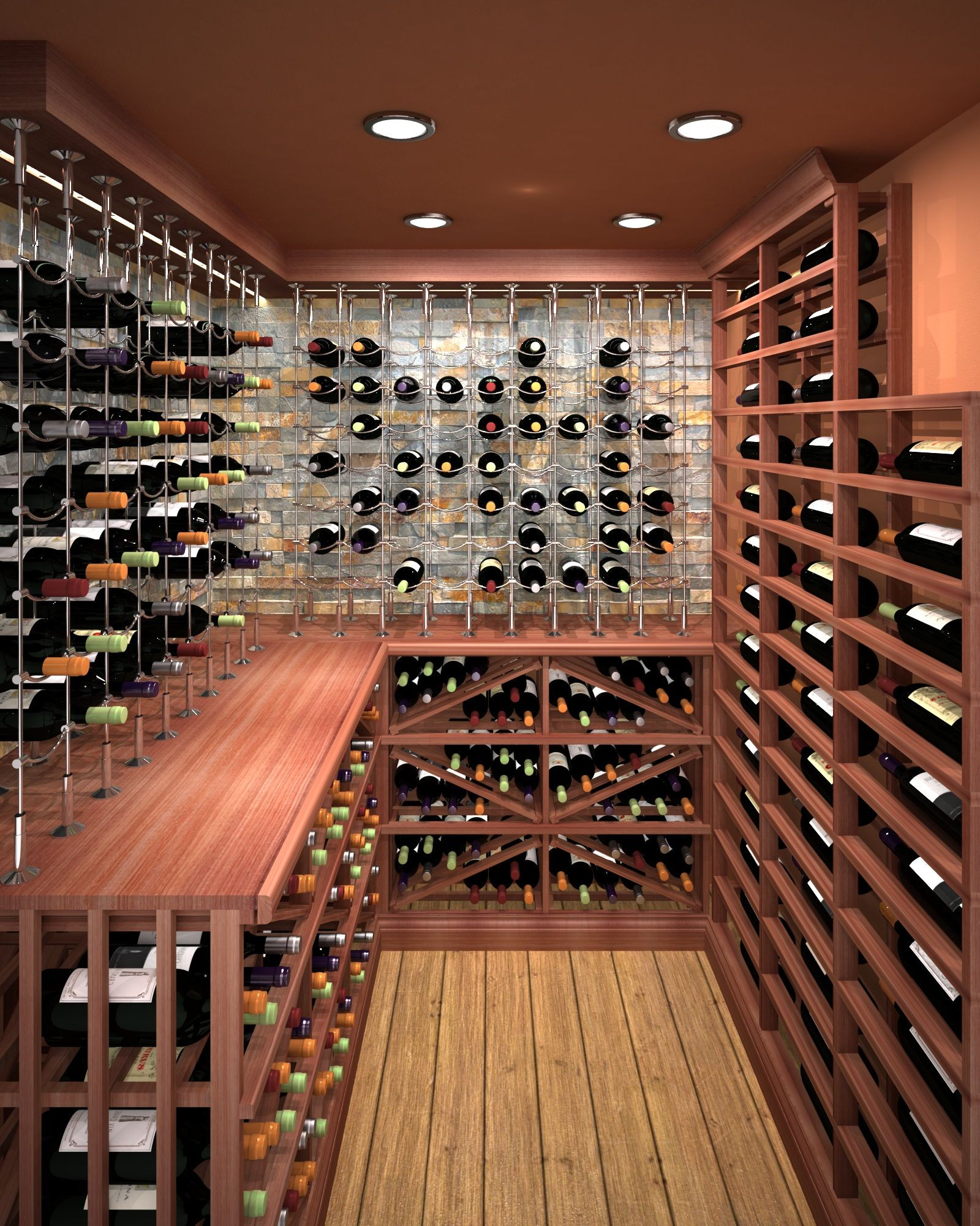 Best ideas about Wine Cellar Racks
. Save or Pin Mahogany custom wine cellar featuring the Cable Wine Now.