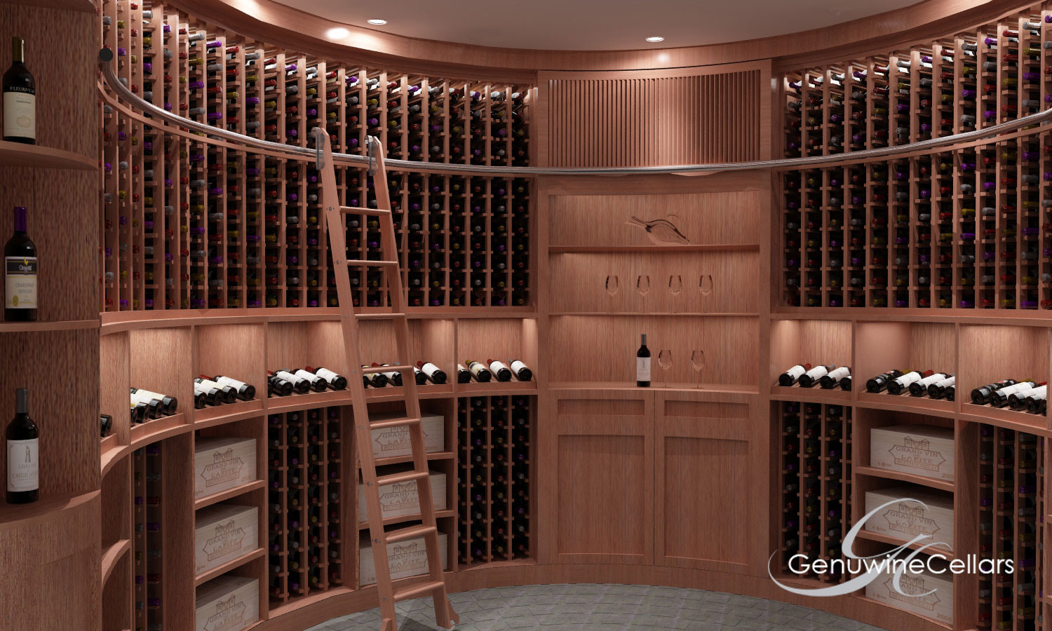 Best ideas about Wine Cellar Tracker
. Save or Pin Rolling Ladder For Custom Wine Cellars Now.