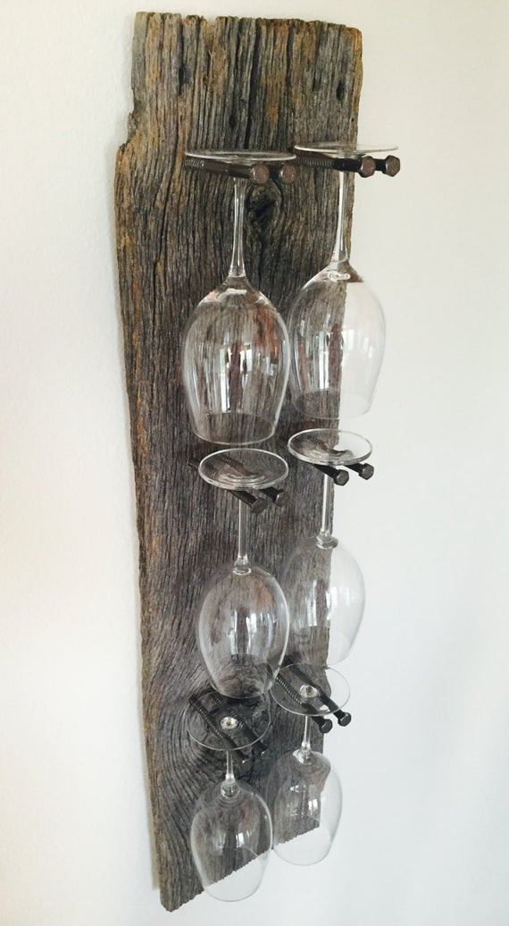 Best ideas about Wine Glass Rack DIY
. Save or Pin Reclaimed Wood Industrial Wine 8 Glass Rack Now.