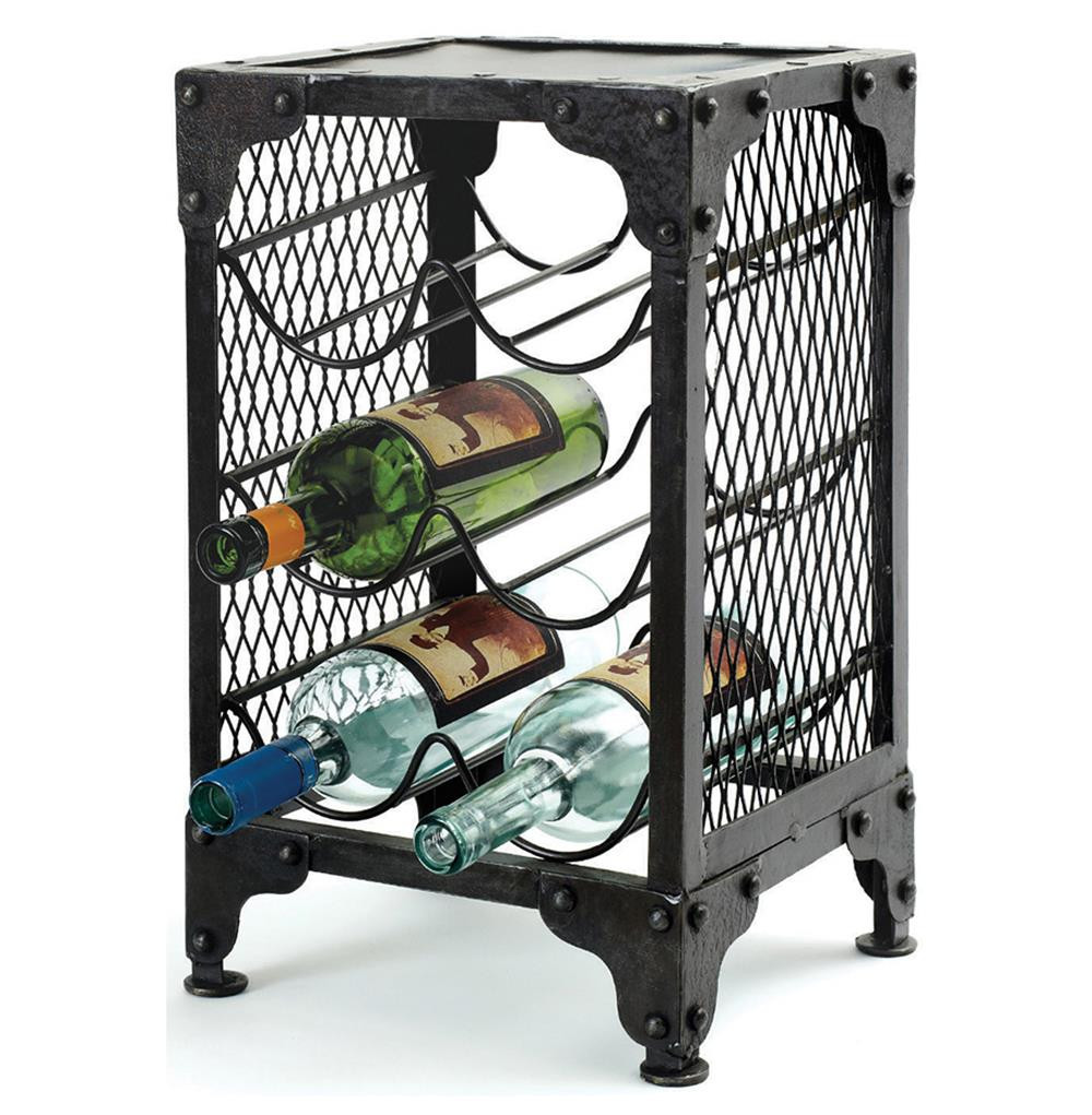 Best ideas about Wine Rack End Table
. Save or Pin Industrial Loft Wire Mesh Rivet Wine Rack End Table Now.