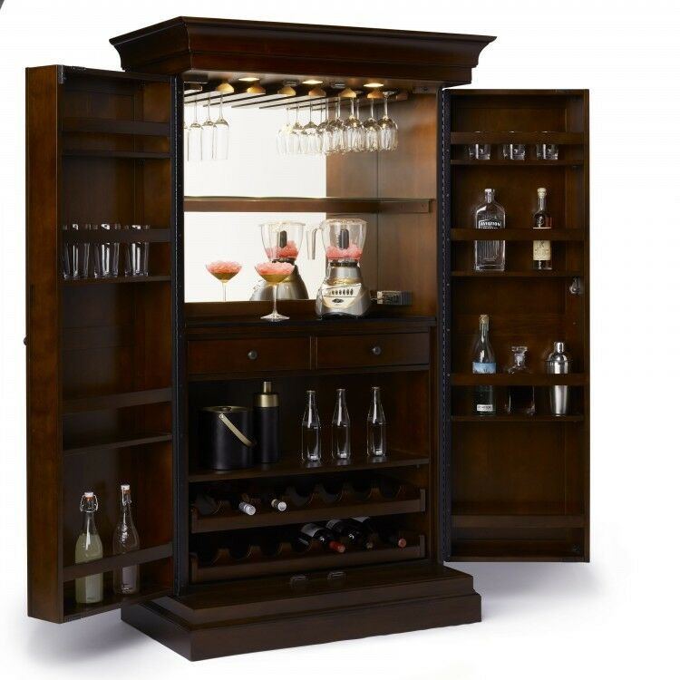 Best ideas about Wine Rack Liquor Cabinet
. Save or Pin Home Bar Cabinet Liquor Pub Wine Rack Organizer Now.
