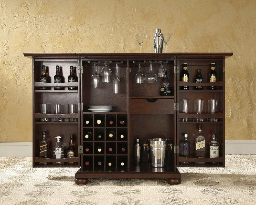 Best ideas about Wine Rack Liquor Cabinet
. Save or Pin Portable Home Bar Wine Rack Cabinet Expandable Pub Now.