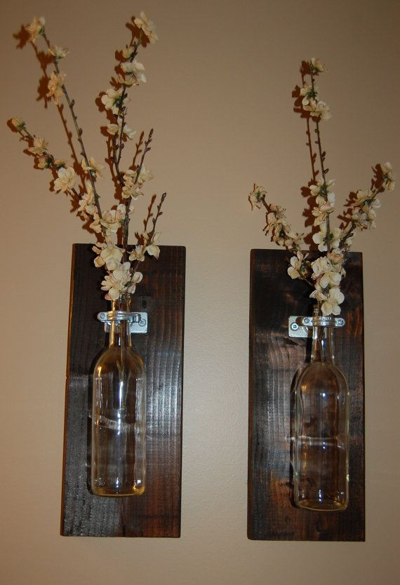 Best ideas about Wine Wall Art
. Save or Pin Wine Bottle Wall Art Wall Vase Handmade by Now.
