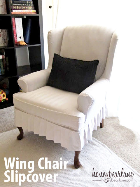 Best ideas about Wing Chair Slipcover
. Save or Pin My Wing Chair Slipcover Reveal Now.