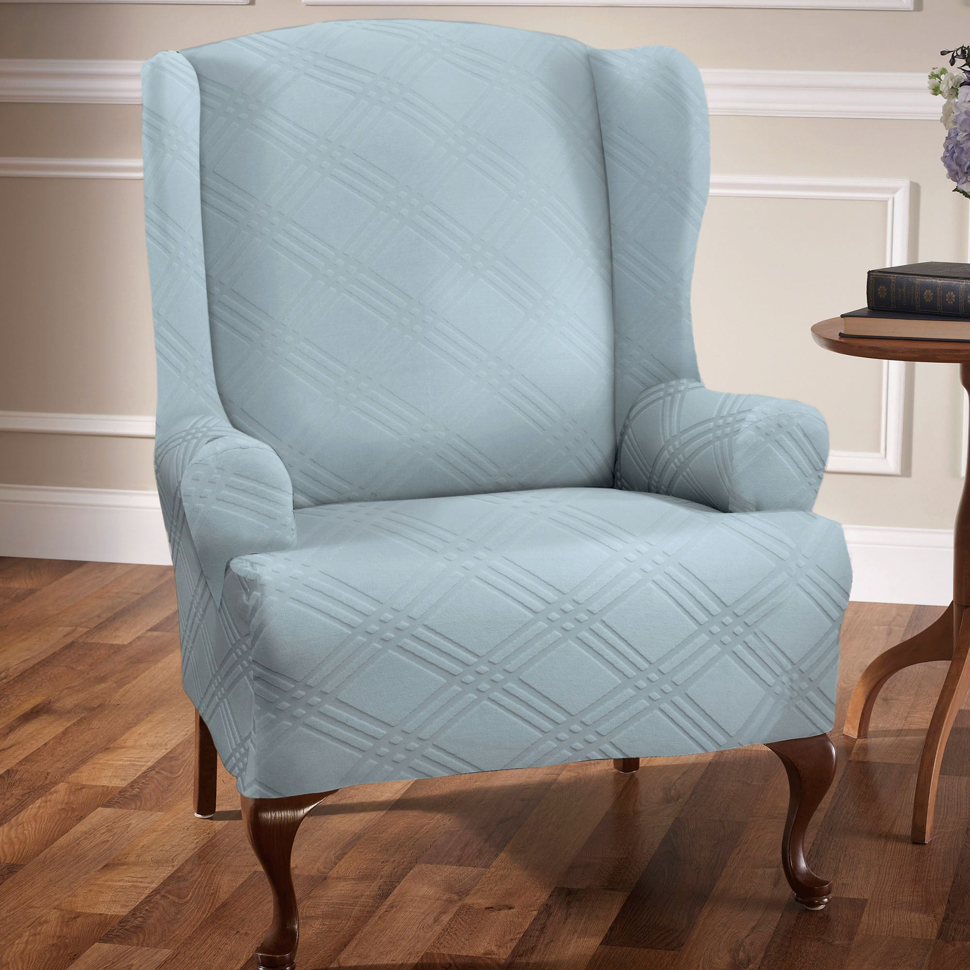 Best ideas about Wing Chair Slipcover
. Save or Pin Double Diamond Stretch Wing Chair Slipcovers Now.