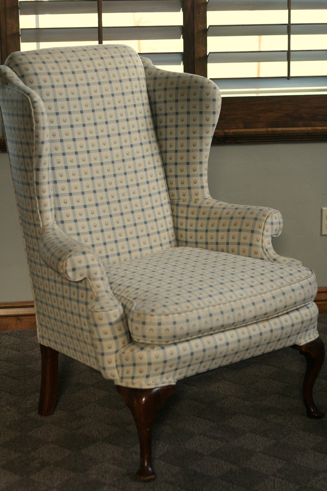 Best ideas about Wingback Chair Slipcovers
. Save or Pin Custom Slipcovers by Shelley Gray Wingbacks with Damask Back Now.