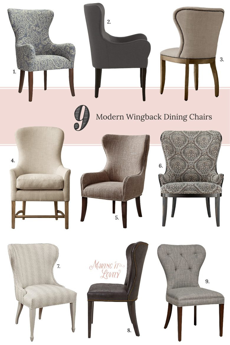 Best ideas about Wingback Dining Chair  . Save or Pin 9 Modern Wingback Dining Chairs Making it Lovely Now.