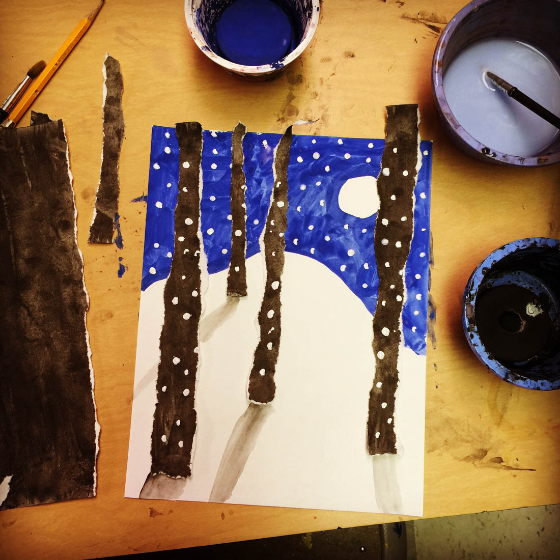 Best ideas about Winter Art Projects For Kids
. Save or Pin Torn Winter Tree Art Art Projects for Kids Now.