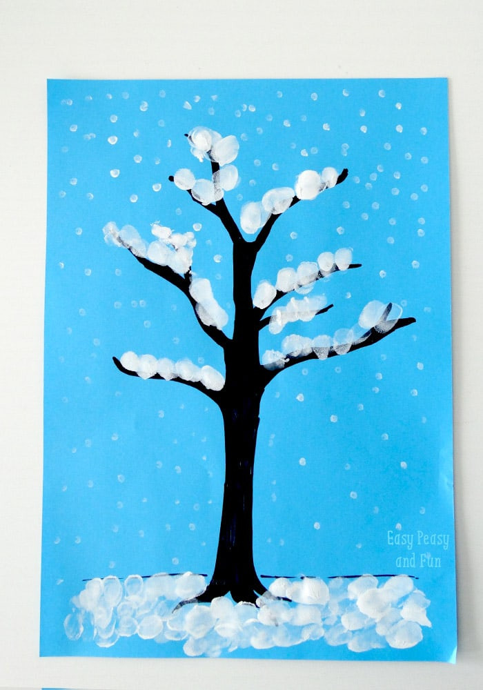 Best ideas about Winter Art Projects For Kids
. Save or Pin Winter Tree Finger Painting Quick Art Project for Kids Now.