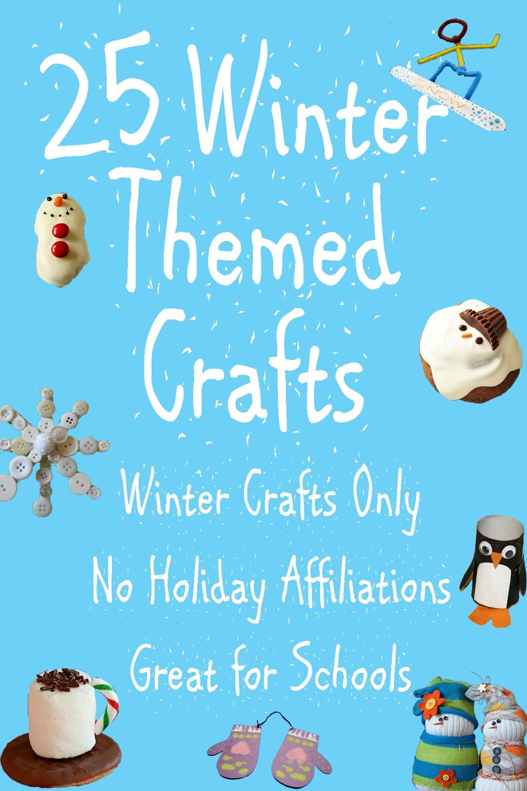 Best ideas about Winter-Crafts-For-Kids At Home
. Save or Pin 25 fun Winter Themed Crafts for kids Great for home and Now.