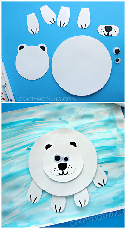 Best ideas about Winter Projects For Kids
. Save or Pin Paper Polar Bear on Ice Craft for Kids Crafty Morning Now.