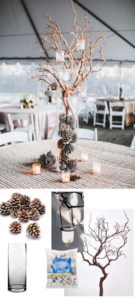 Best ideas about Winter Wedding Centerpieces DIY
. Save or Pin Simple wedding centerpiece for winter weddings All of Now.