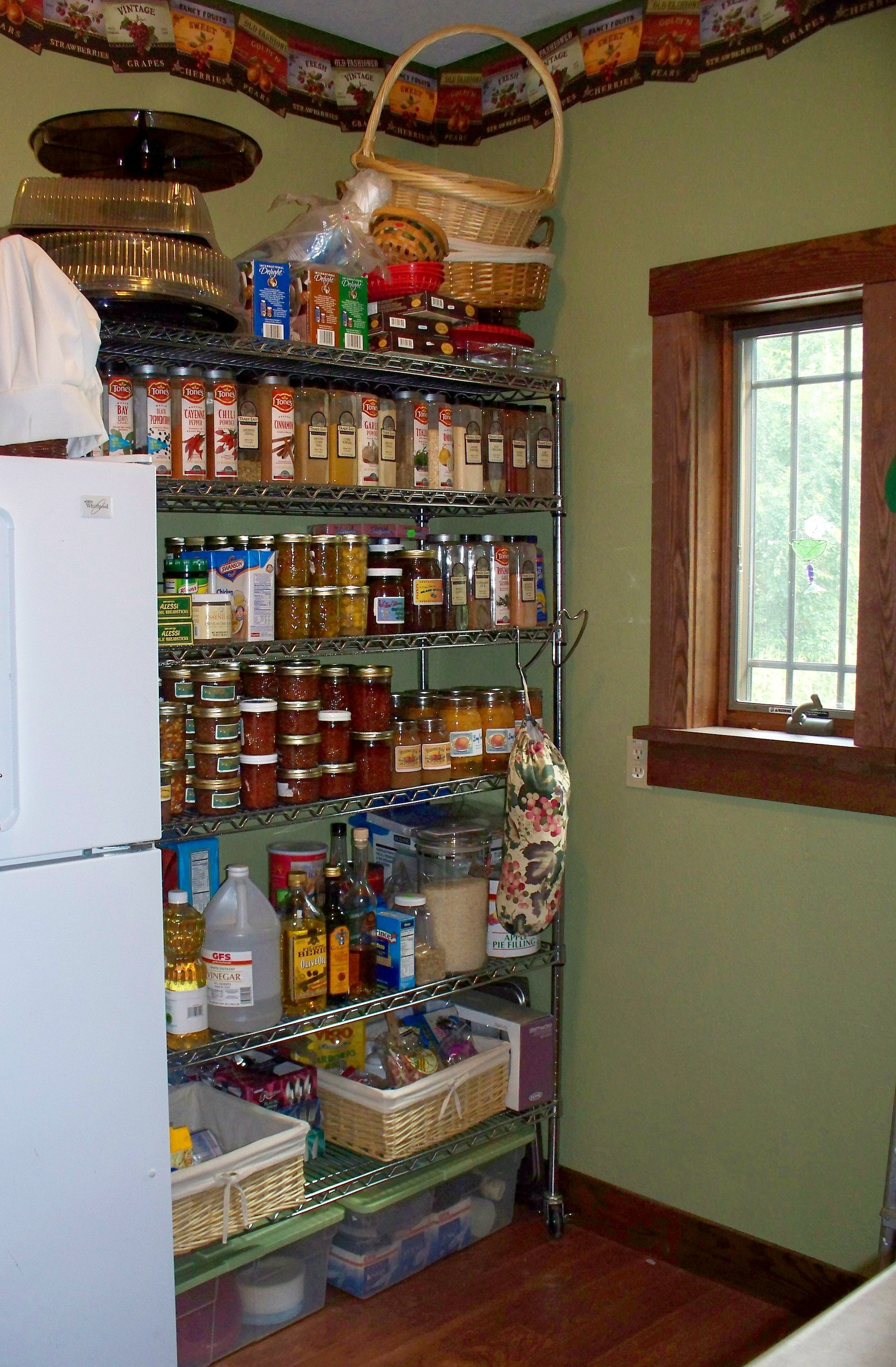 wire shelving for pantry