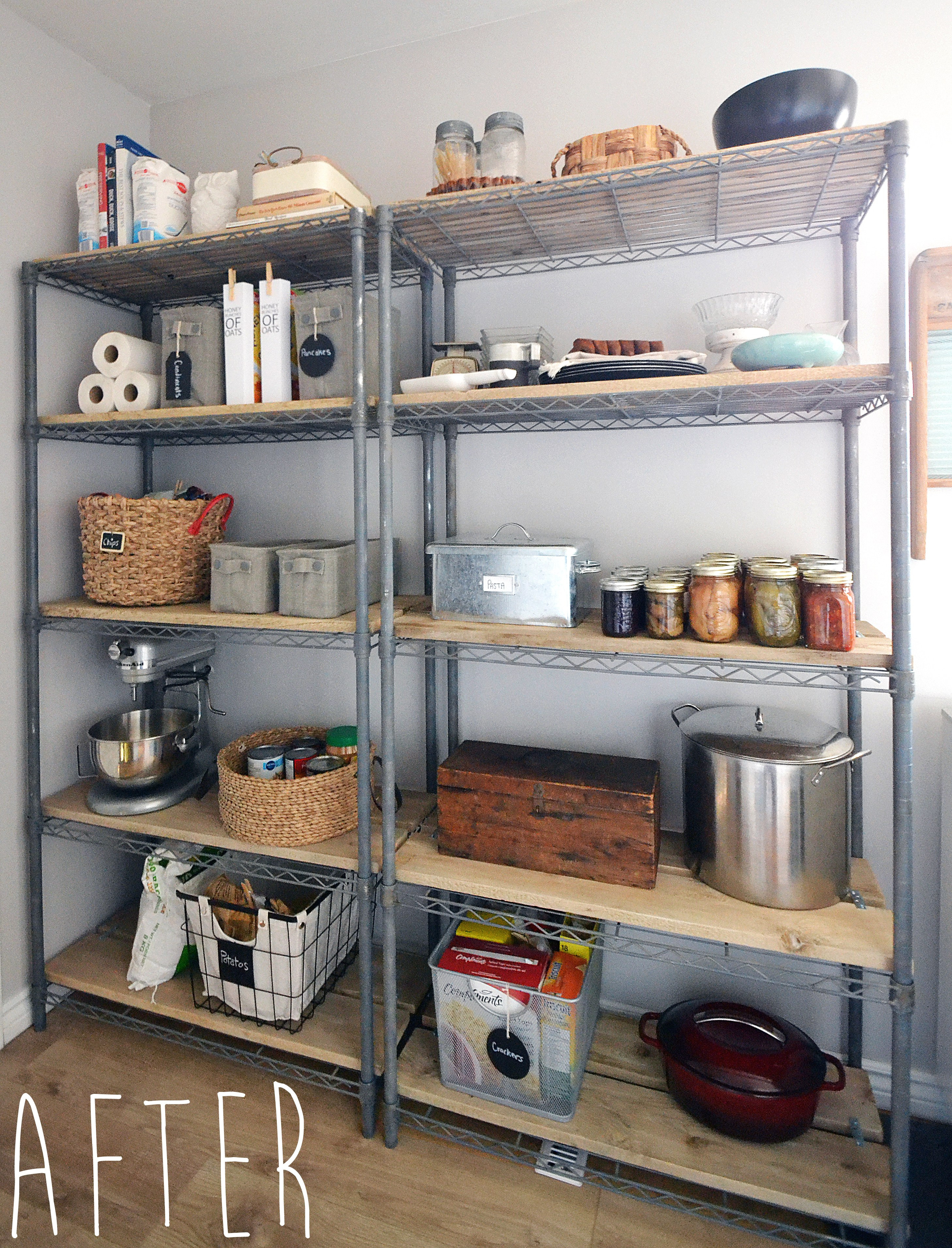 Best ideas about Wire Pantry Shelving
. Save or Pin The Crux How To Give Pantry Shelving Easy Rustic Charm Now.