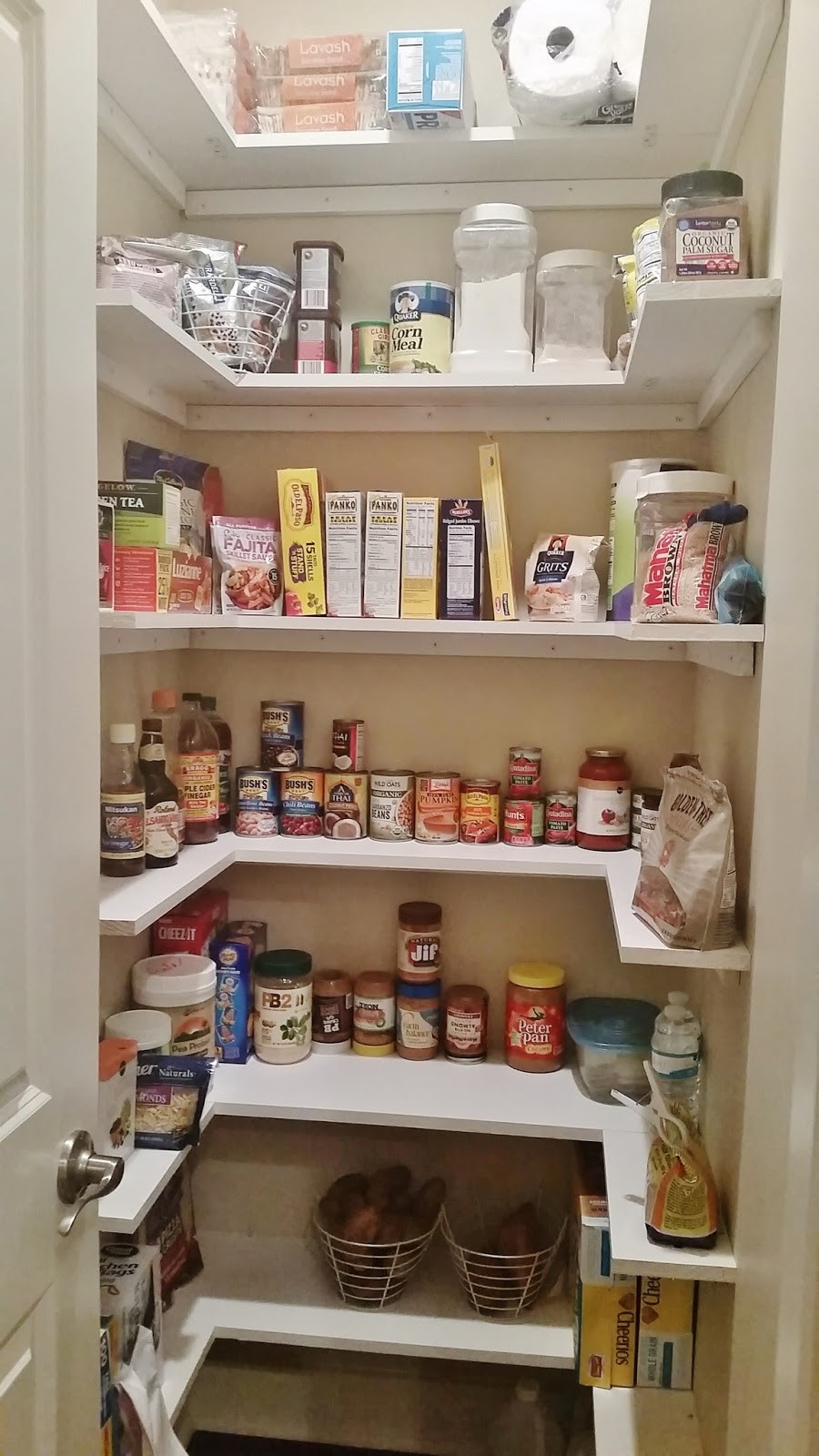 Best ideas about Wire Pantry Shelving
. Save or Pin Kitchen Pantry Makeover Replace wire shelves with wrap Now.