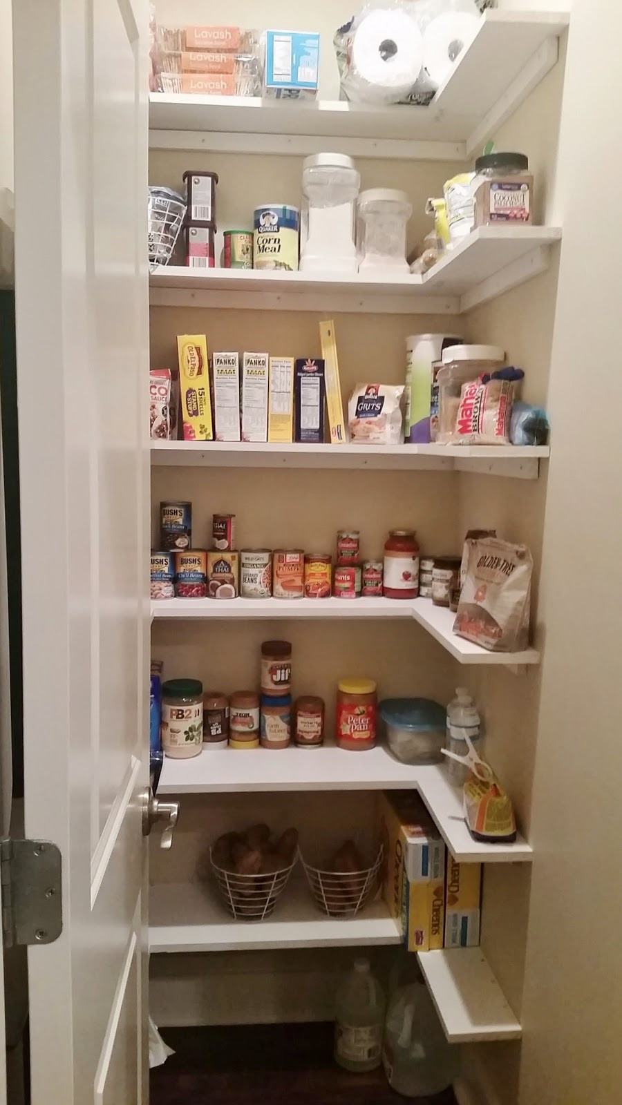 Best ideas about Wire Pantry Shelving
. Save or Pin Kitchen Pantry Makeover Replace wire shelves with wrap Now.