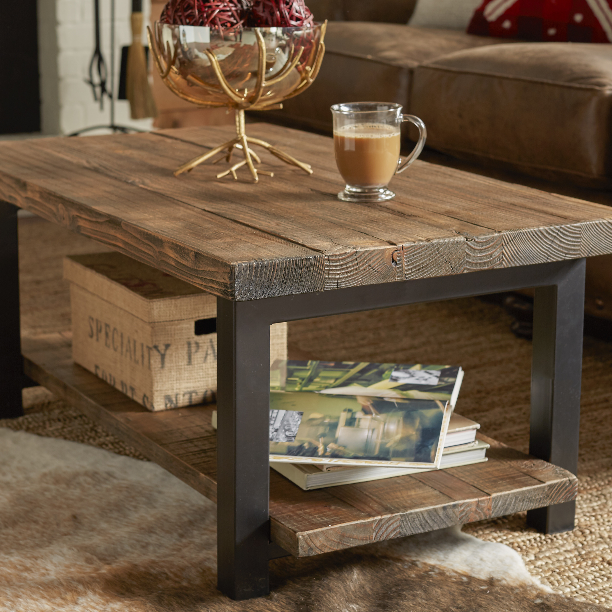 Best ideas about Wood And Metal Coffee Table
. Save or Pin Loon Peak Somers 42" Wood Metal Coffee Table & Reviews Now.
