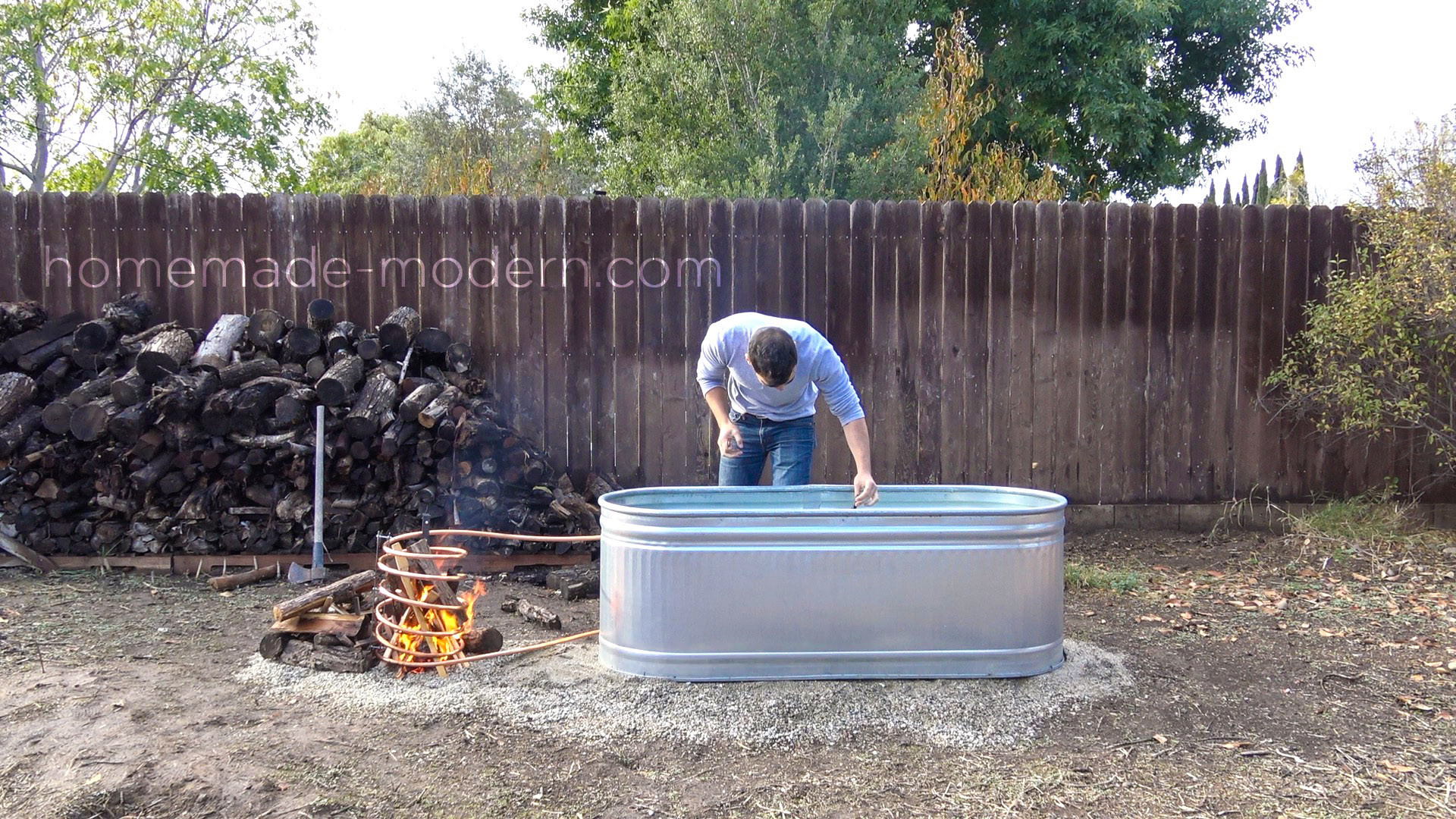 Best ideas about Wood Burner Hot Tub DIY
. Save or Pin HomeMade Modern EP112 DIY Wood Fired Hot Tub Now.
