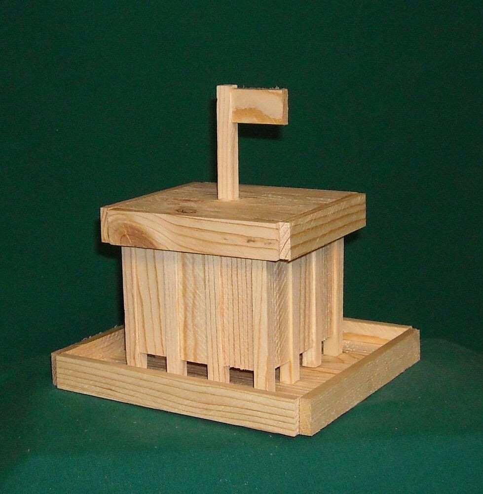 Best ideas about Wood Craft Kits For Adults
. Save or Pin Bird Feeder kit with Flag Top lifts off for filling Hand Now.