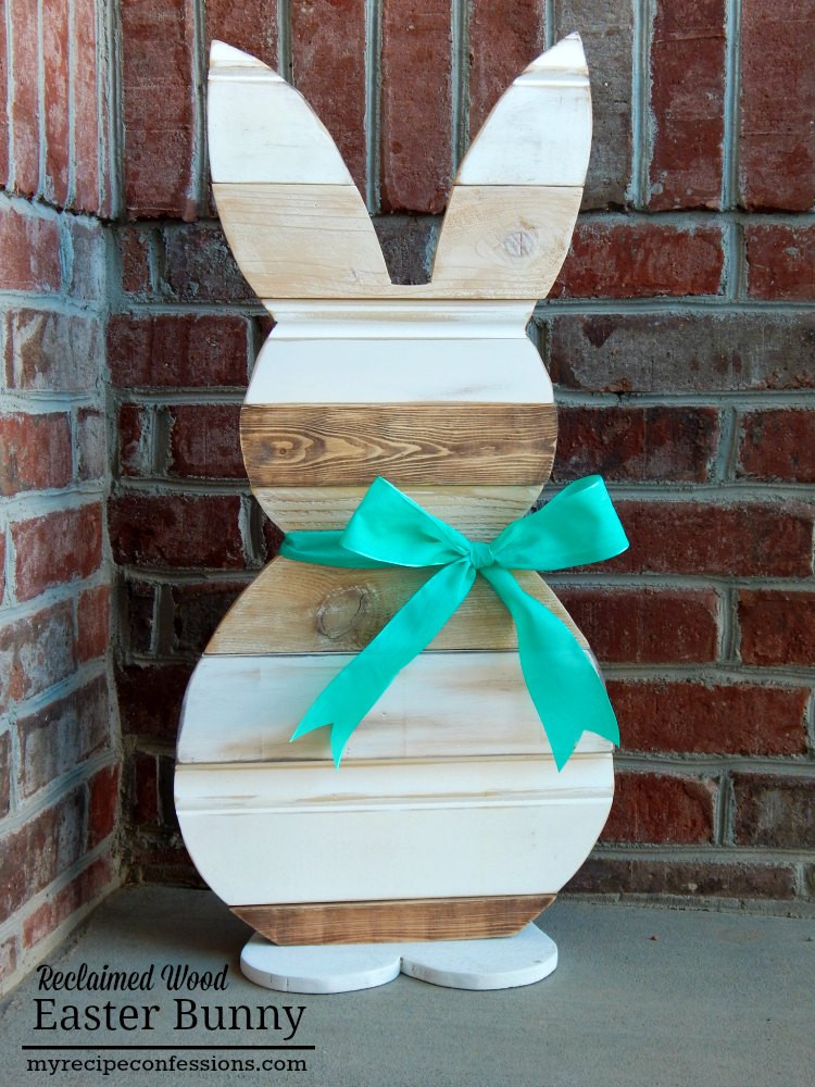 Best ideas about Wood Crafts DIY
. Save or Pin Reclaimed Wood Easter Bunny My Recipe Confessions Now.