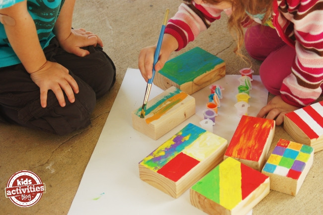 Best ideas about Wood Crafts Ideas For Kids
. Save or Pin Make Colorful Wooden Blocks Now.