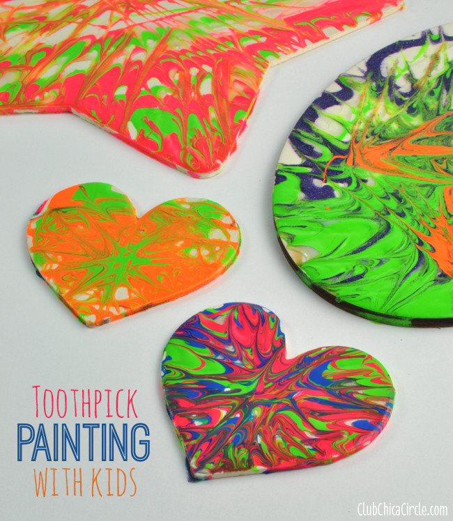 Best ideas about Wood Crafts Paint
. Save or Pin Easy Toothpick Painting with Kids Now.