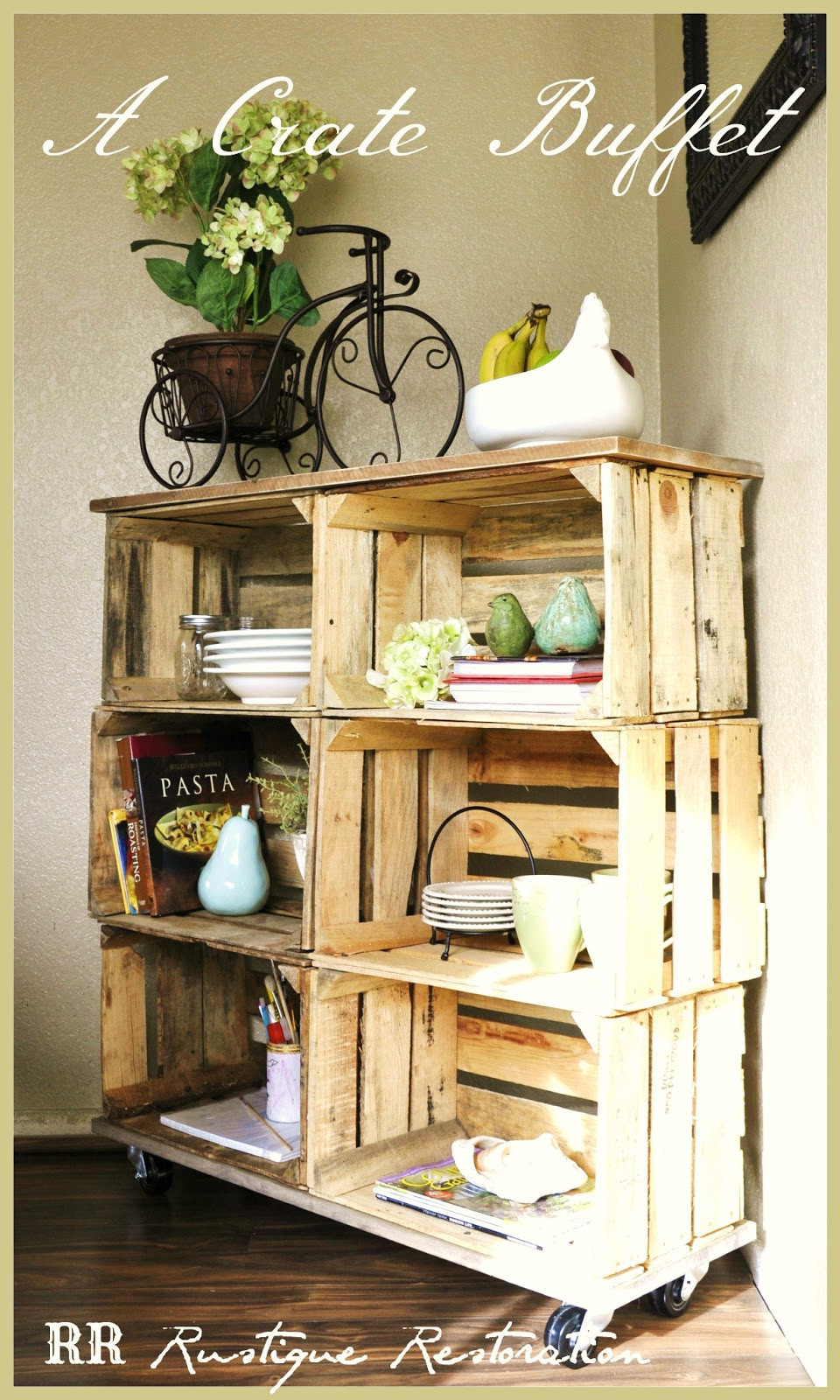 Best ideas about Wood Crates DIY
. Save or Pin Rustique Restoration DIY Crate Buffet Now.