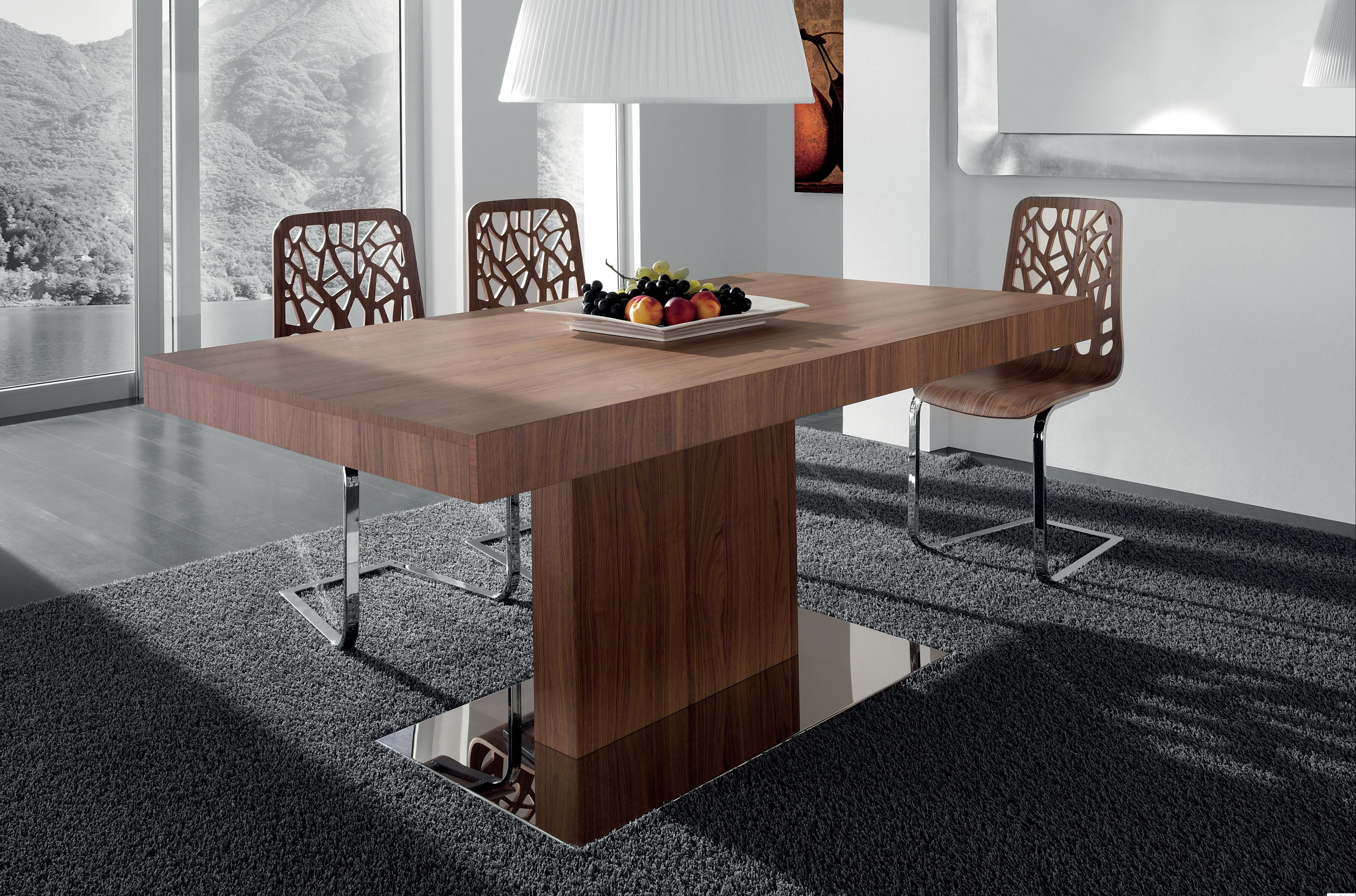 Best ideas about Wood Dining Room Table
. Save or Pin Wood Dining Table With Chrome Base Sneakergreet Clipgoo Now.