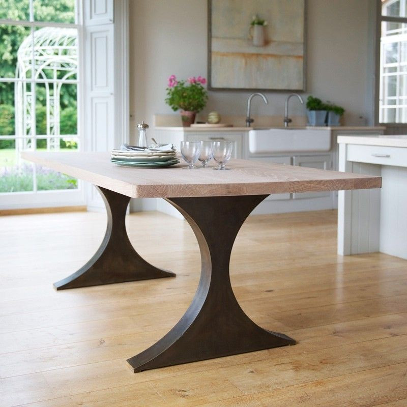 Best ideas about Wood Dining Table Legs
. Save or Pin Paris Rectangular Dining Table With Metal Legs And Wood Now.