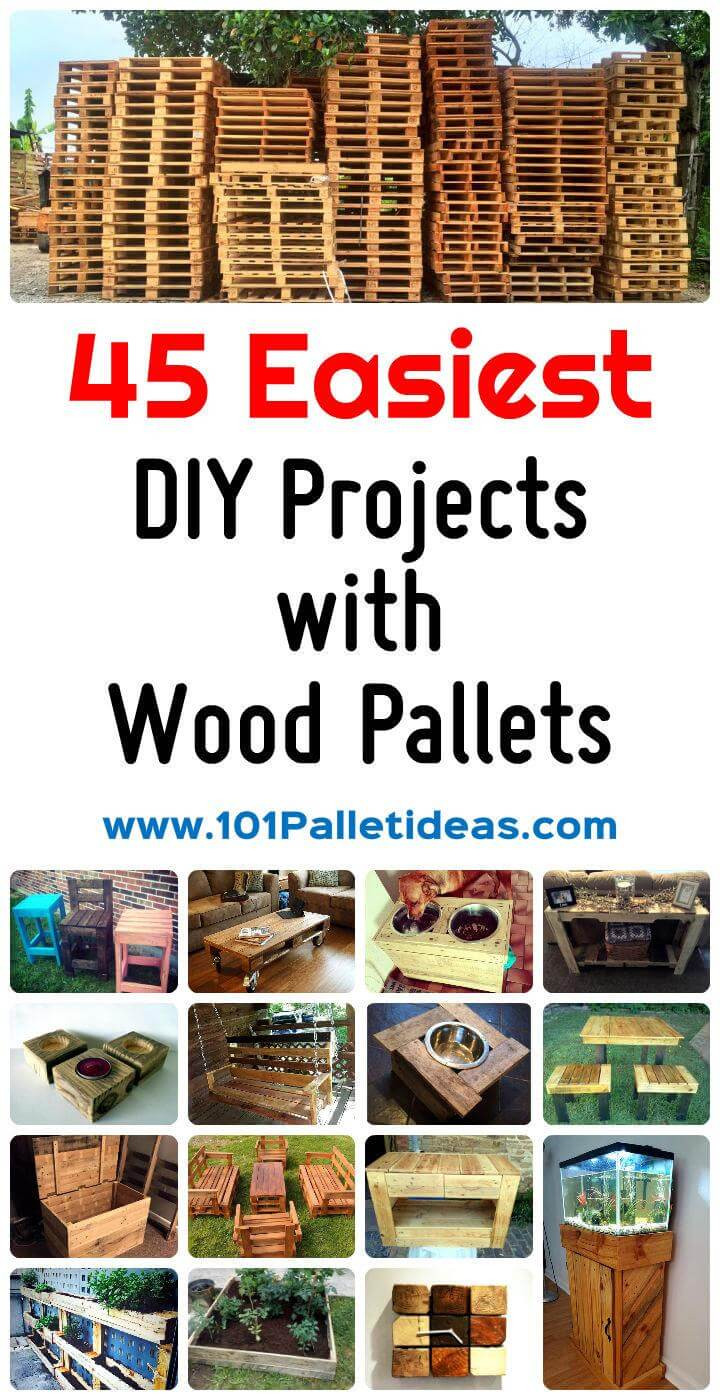 Best ideas about Wood DIY Ideas
. Save or Pin 45 Easiest DIY Projects with Wood Pallets Now.