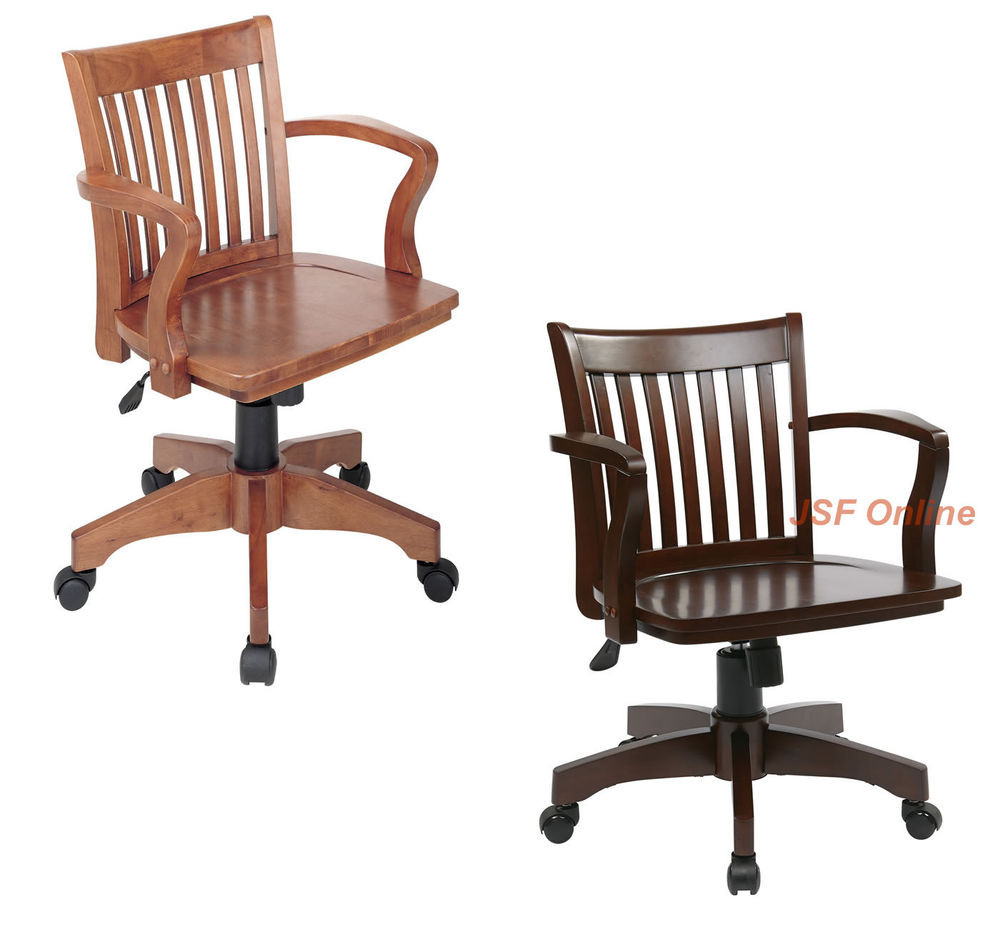 Best ideas about Wood Office Chair
. Save or Pin Mission Style Bankers Wood Swivel Desk fice Chair in Now.