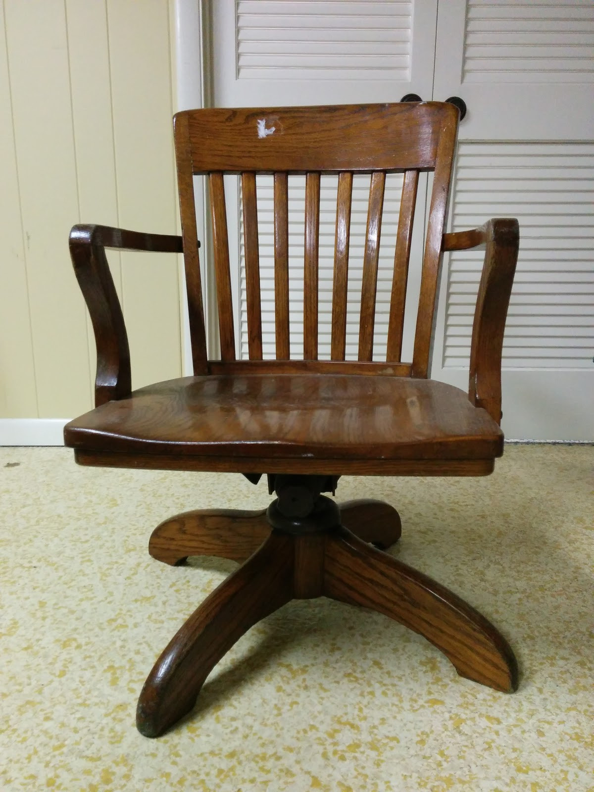 Best ideas about Wood Office Chair
. Save or Pin Vintage Wood Desk Chair Rescue and Redo Now.
