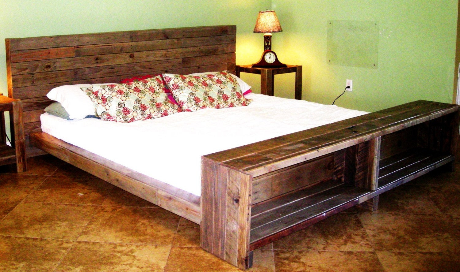 Best ideas about Wood Pallet Bed Frame DIY
. Save or Pin Platform Bed Reclaimed Pallet Wood by Reanimatedwood on Etsy Now.