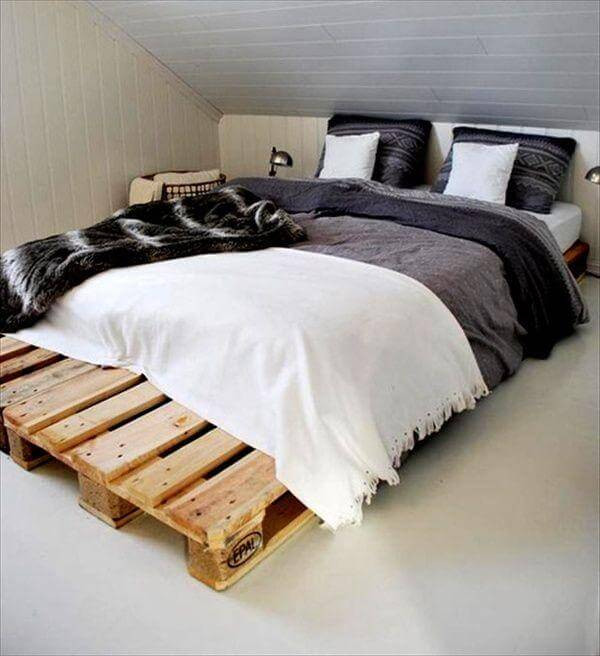 Best ideas about Wood Pallet Bed Frame DIY
. Save or Pin DIY 20 Pallet Bed Frame Ideas Now.