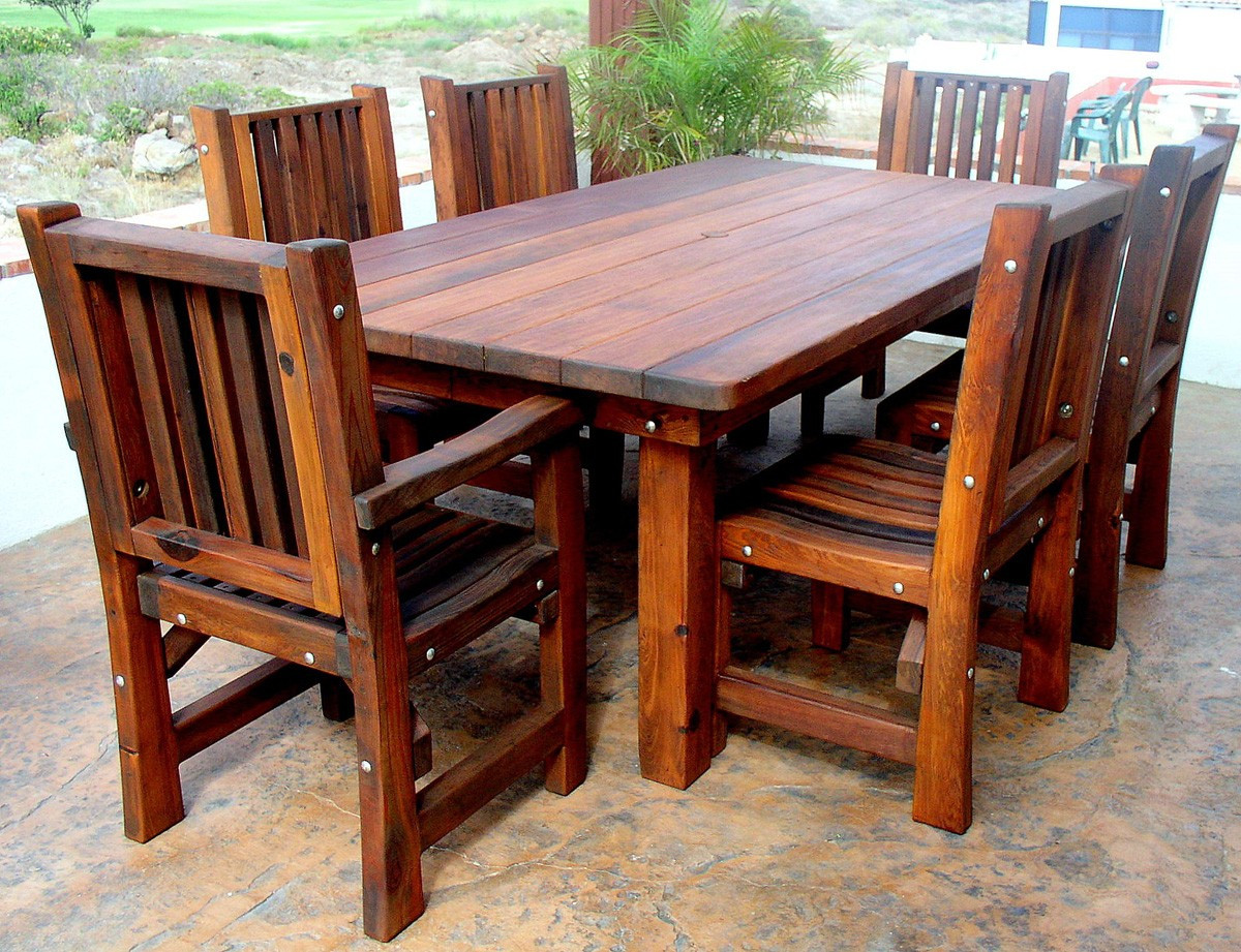 Best ideas about Wood Patio Furniture
. Save or Pin Wood Outdoor Tables A Brief History Wood Dowels Now.