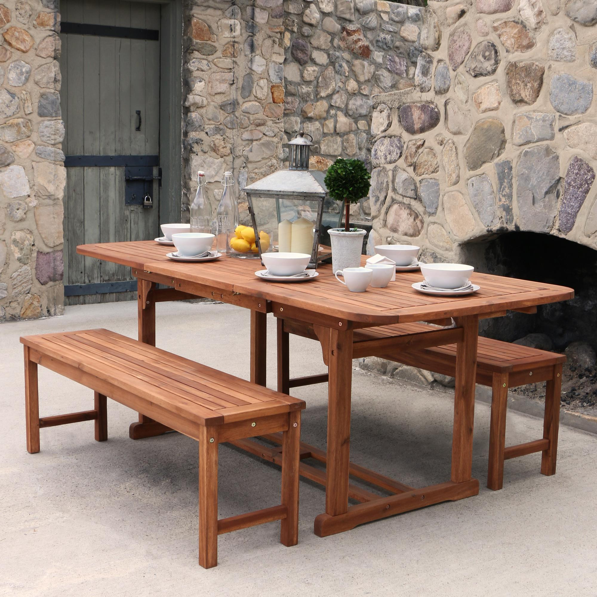 Best ideas about Wood Patio Furniture
. Save or Pin Amazon WE Furniture Solid Acacia Wood Patio Bench Now.